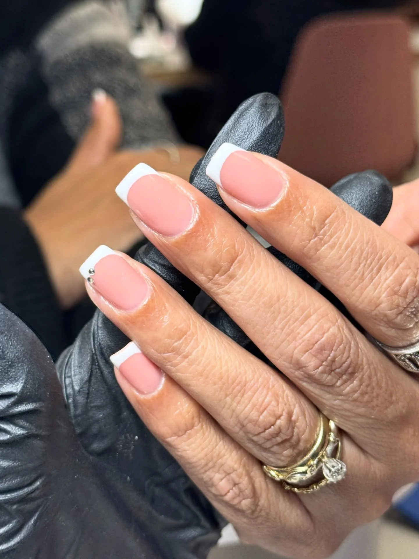 All frenchie sets are getting French music from now on. I don&rsquo;t make the rules. Crispy and cute by @nailsbyblanc using @nailthoughts builder