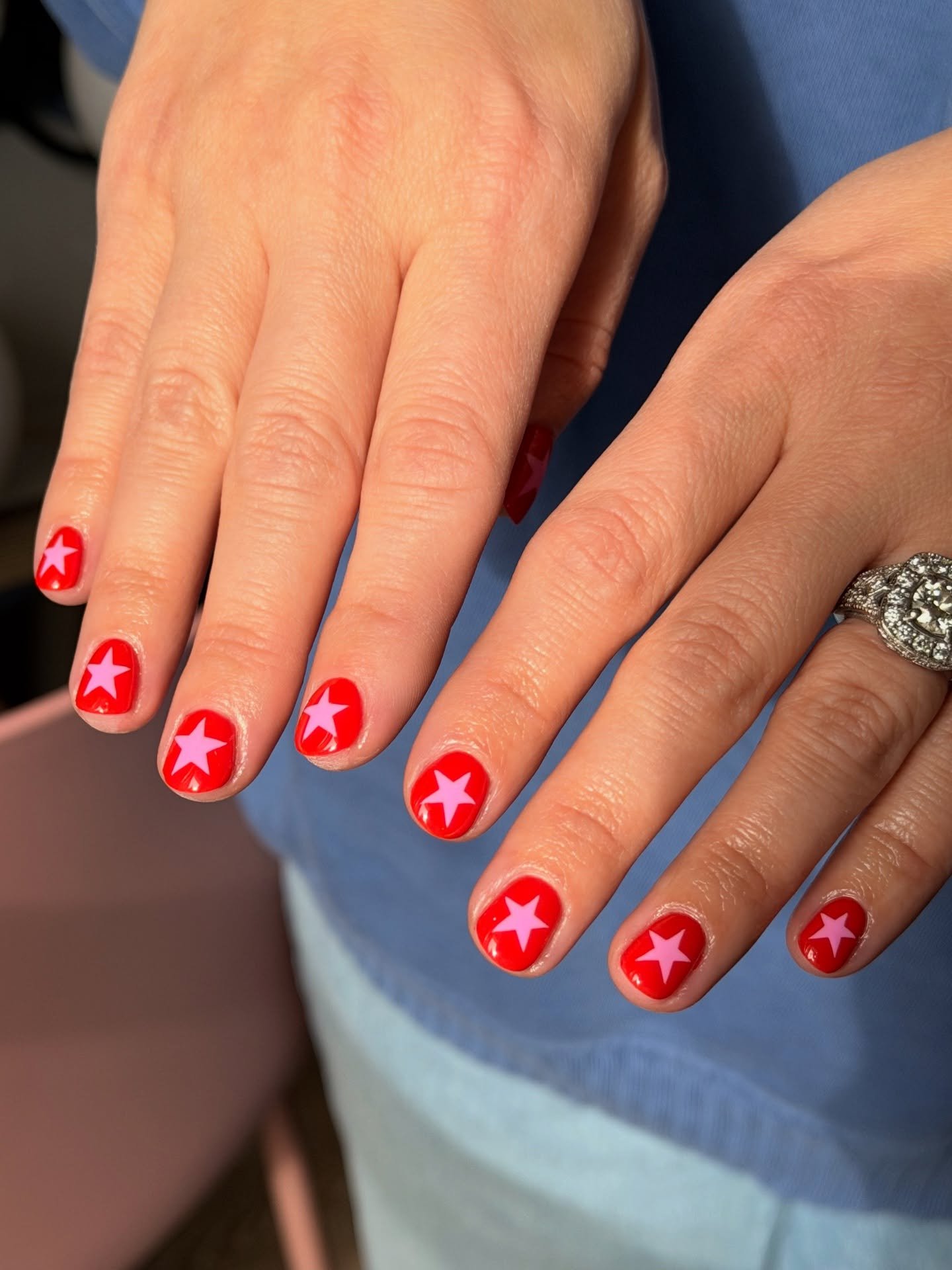 All stars in our skies. @nailsbyblanc on @nailthoughts builder.