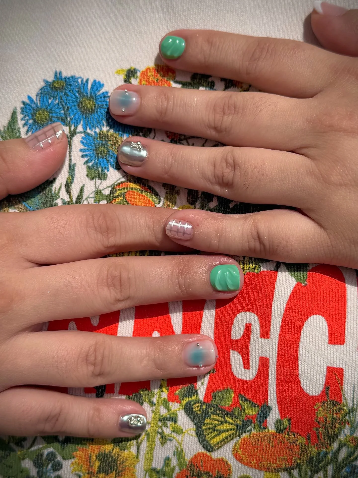 The cutest shorties by @marilyndoesnails