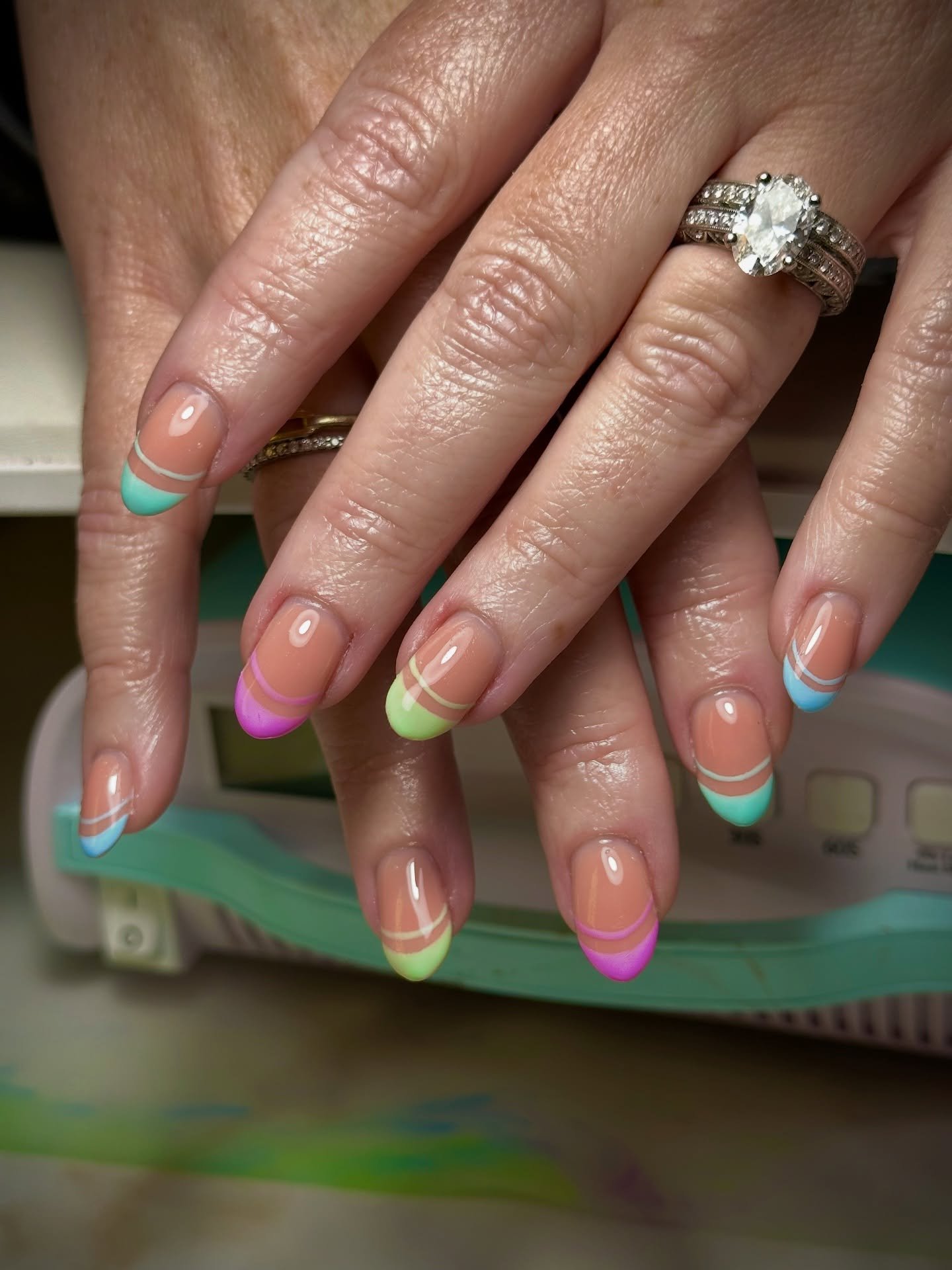 Spring frenchies by @polished_by_tmarie