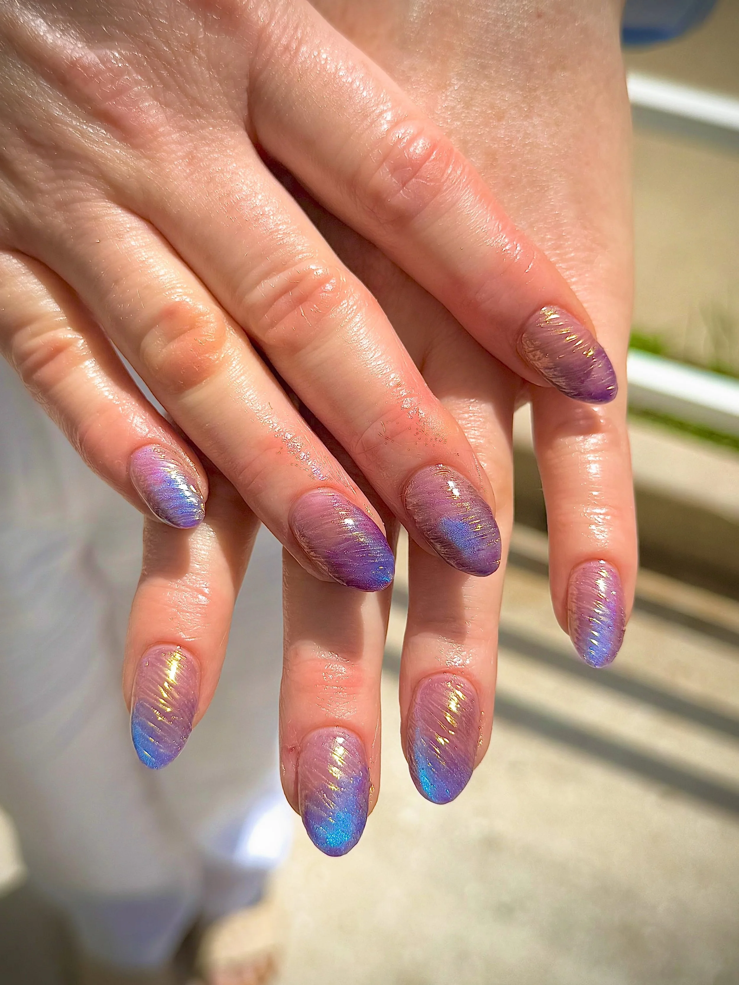 Mermaid summer. Mani by @jaztheexpert