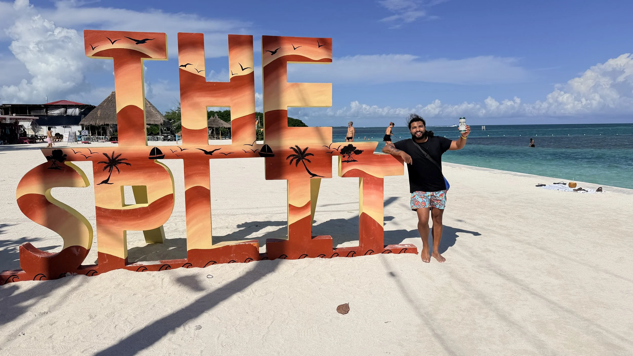 caye caulker, the split