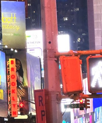 Times Square, Feb 10, 2024, Canvas 16 x 20 in