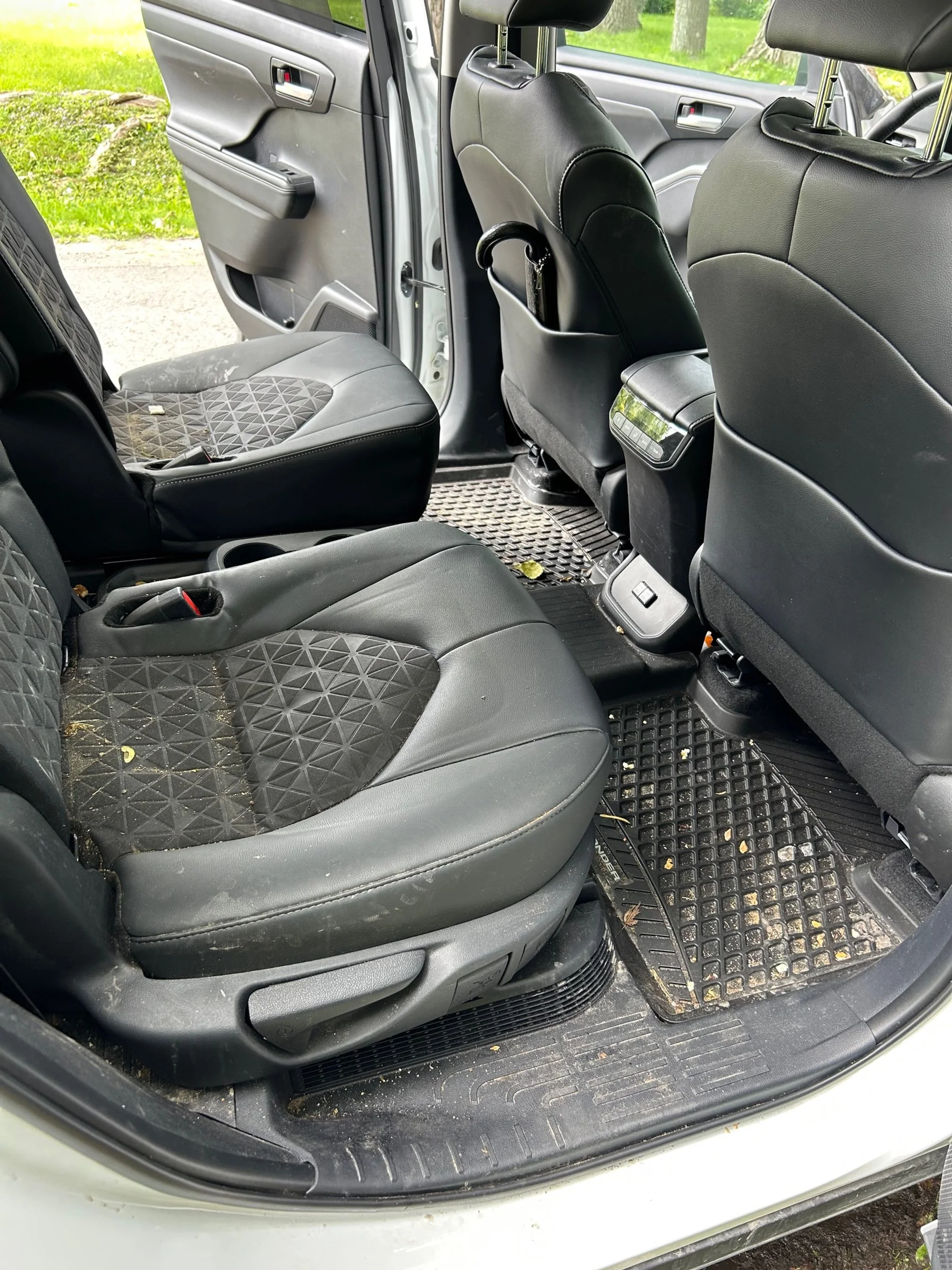 Toyota SUV interior detailing- before