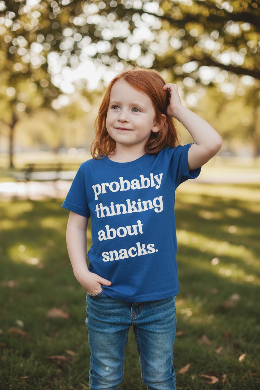 Thinking About Snacks - 4T T-Shirt