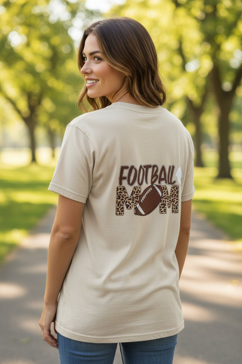 Football Mom Leopard - Adult Medium