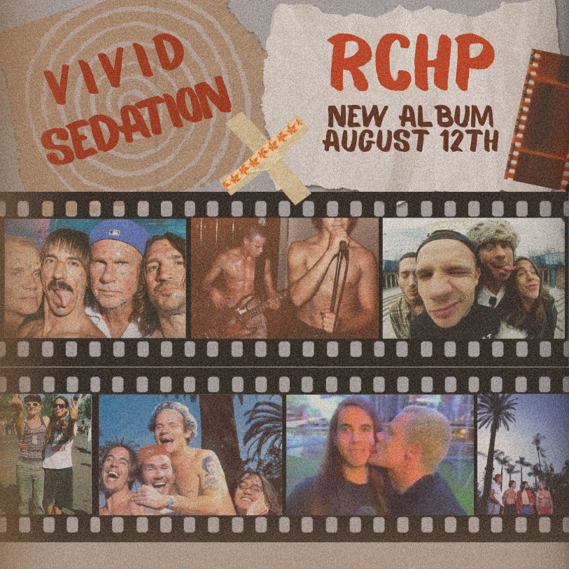 Vivid Sedation – Red Hot Chili Peppers (Album Concept)
A nostalgic film-strip fever dream. Vivid Sedation reimagines RHCP through sun-faded snapshots, lo-fi textures, and the hazy glow of 90s memories. Built from grainy archives, taped layers, and Ca