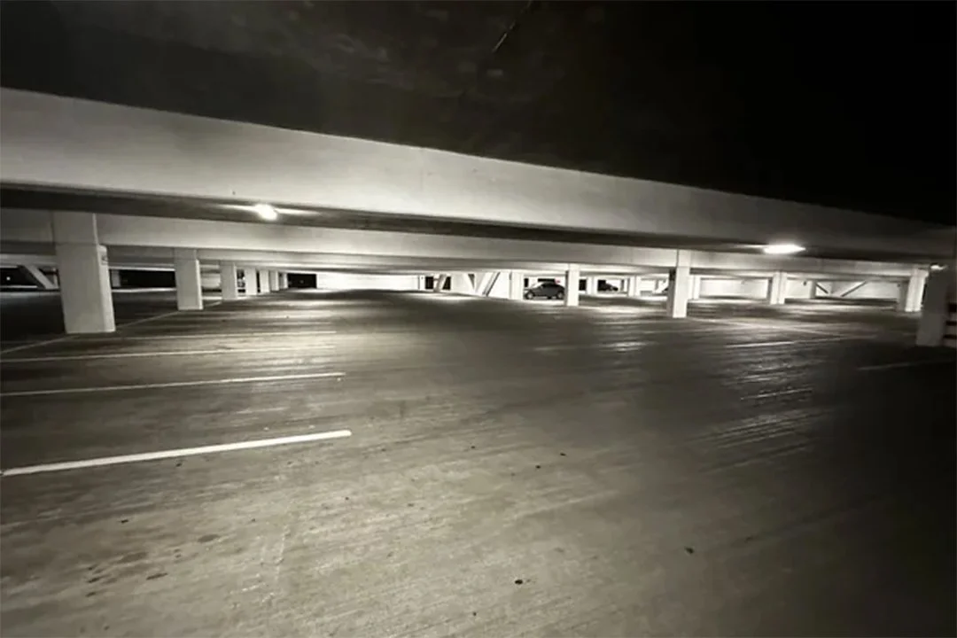 The interior of the San Jose parking garage.