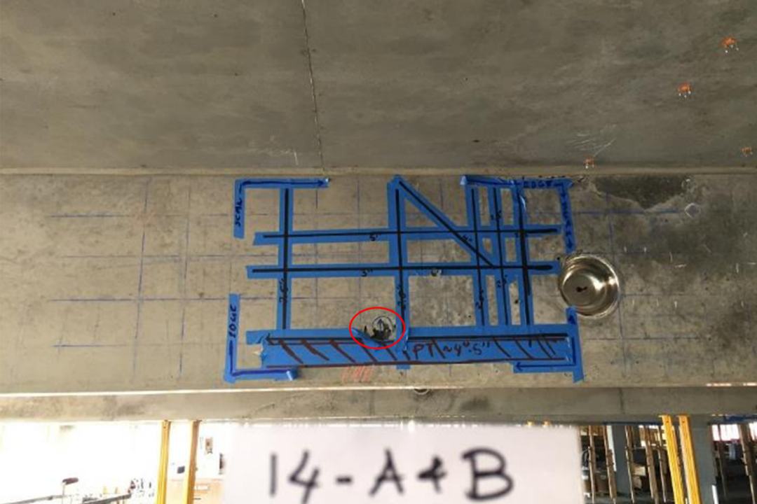 Beam Grid at the location of Beam Cold Joint Pour