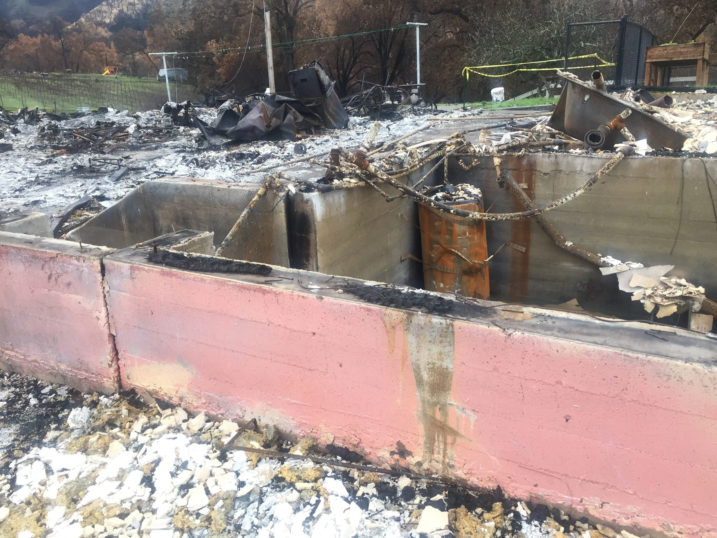 Fire Damaged Basement Water Heater