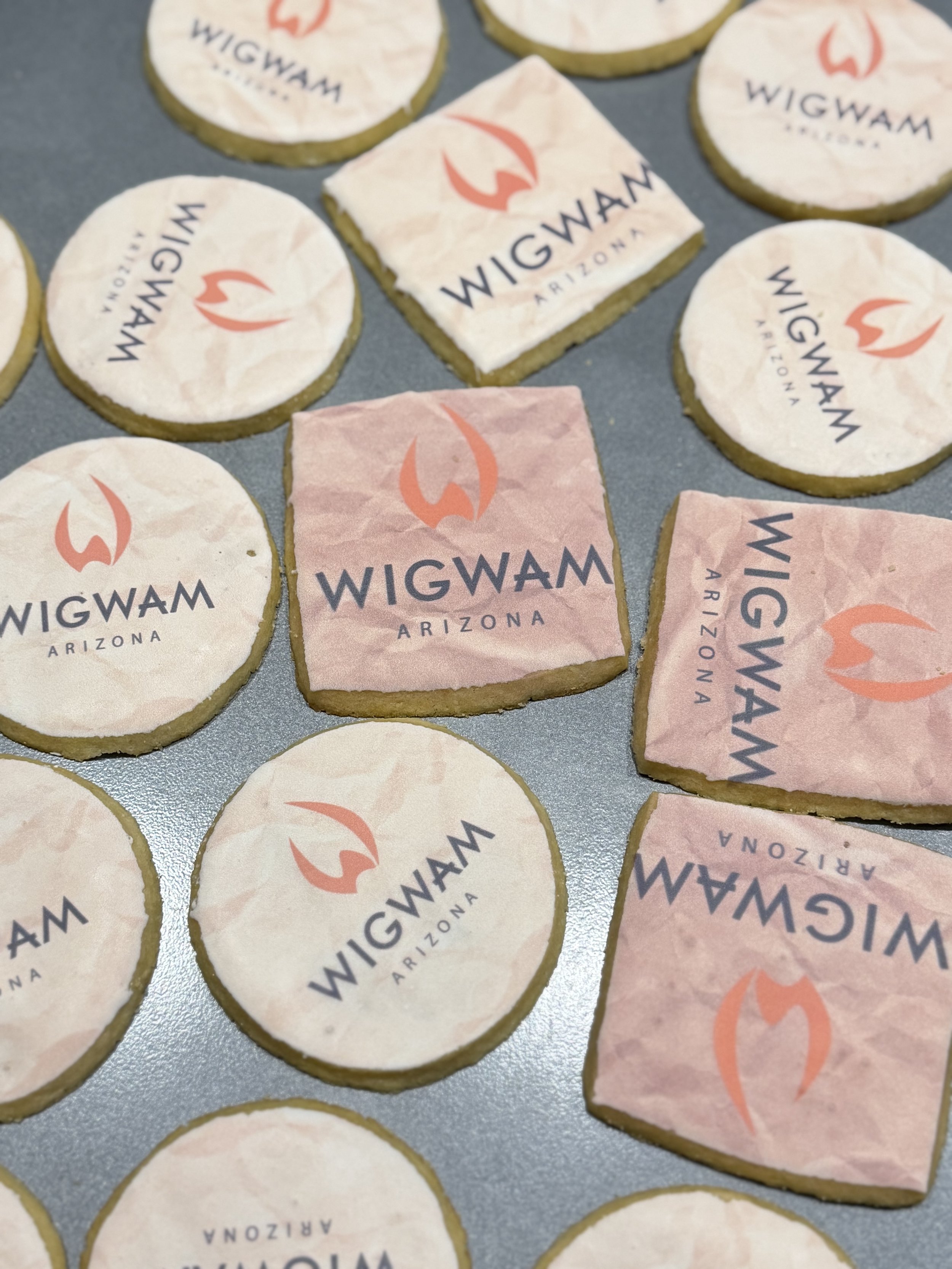 Wigwam Arizona logo sugar cookies