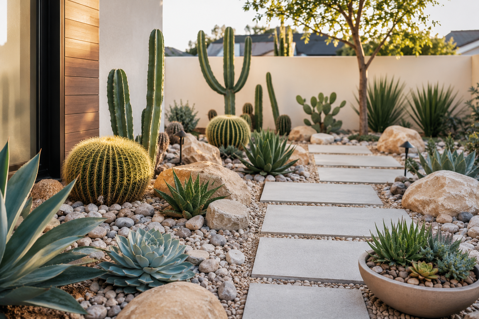 How to Create a Stunning Minimalist Cactus and Succulent Garden