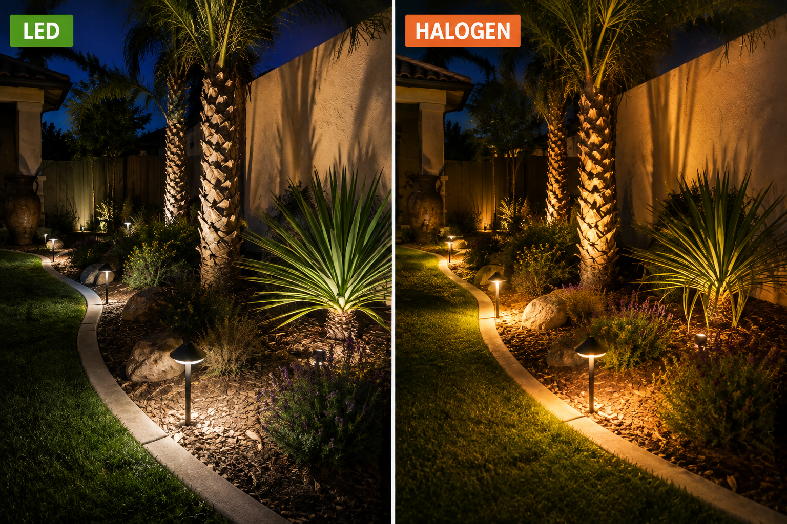 LED vs. Halogen Landscape Lighting: Which Is the Better Choice for Your Home?