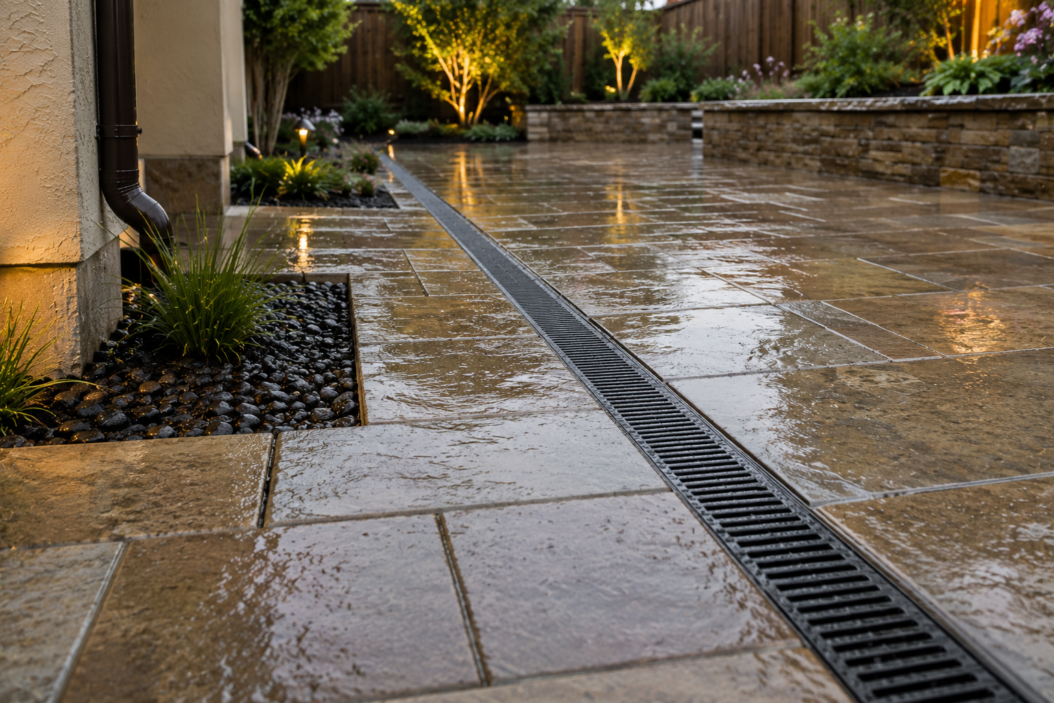 Why Proper Drainage Is the Most Overlooked Part of Every Hardscape Project