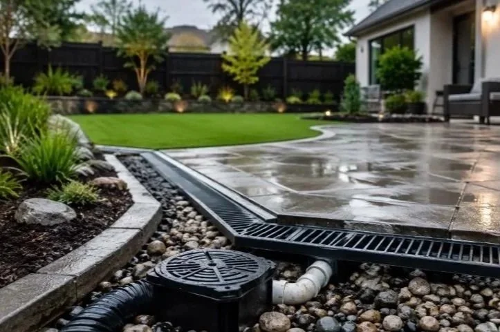 Surface Drainage and French Drains Solve Different Water Problems