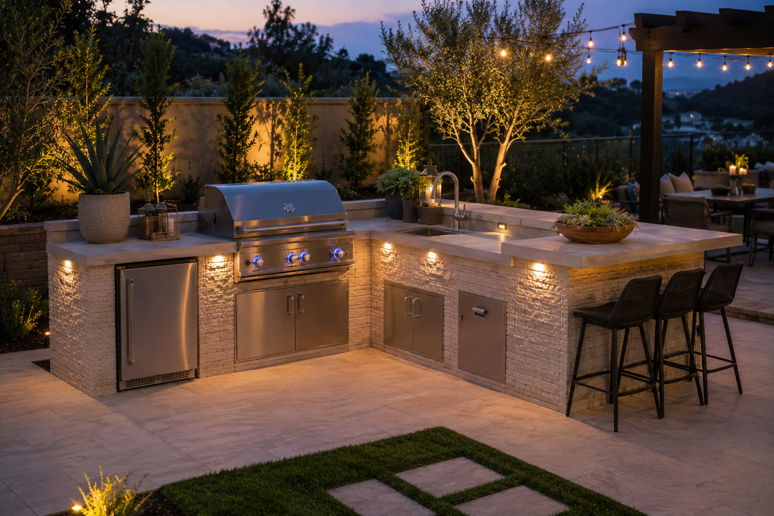 Plan Outdoor Kitchen Utilities Before You Build the Patio