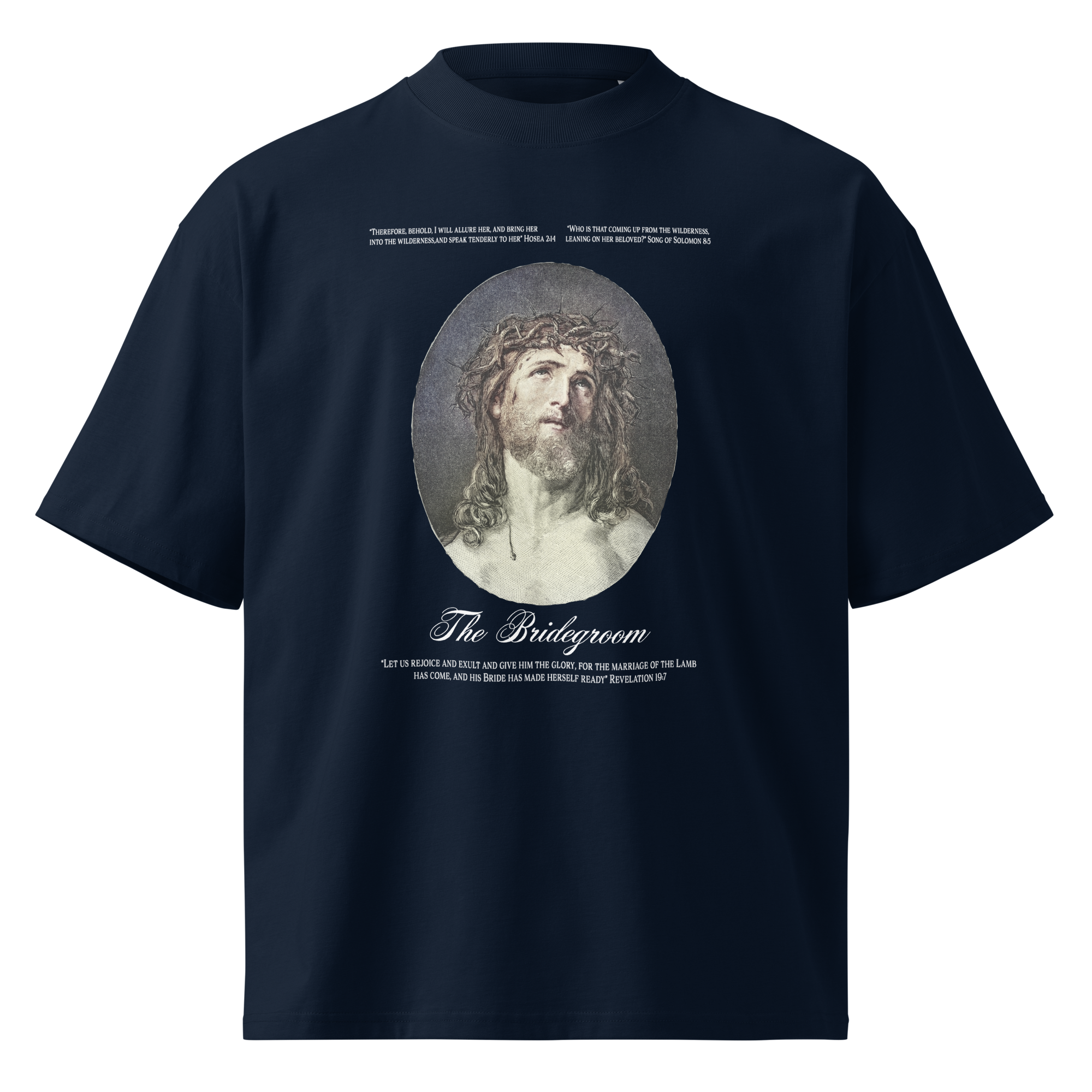 unisex-organic-oversized-high-neck-blaster-2.0-t-shirt-french-navy-front-6a541540c4de3.png