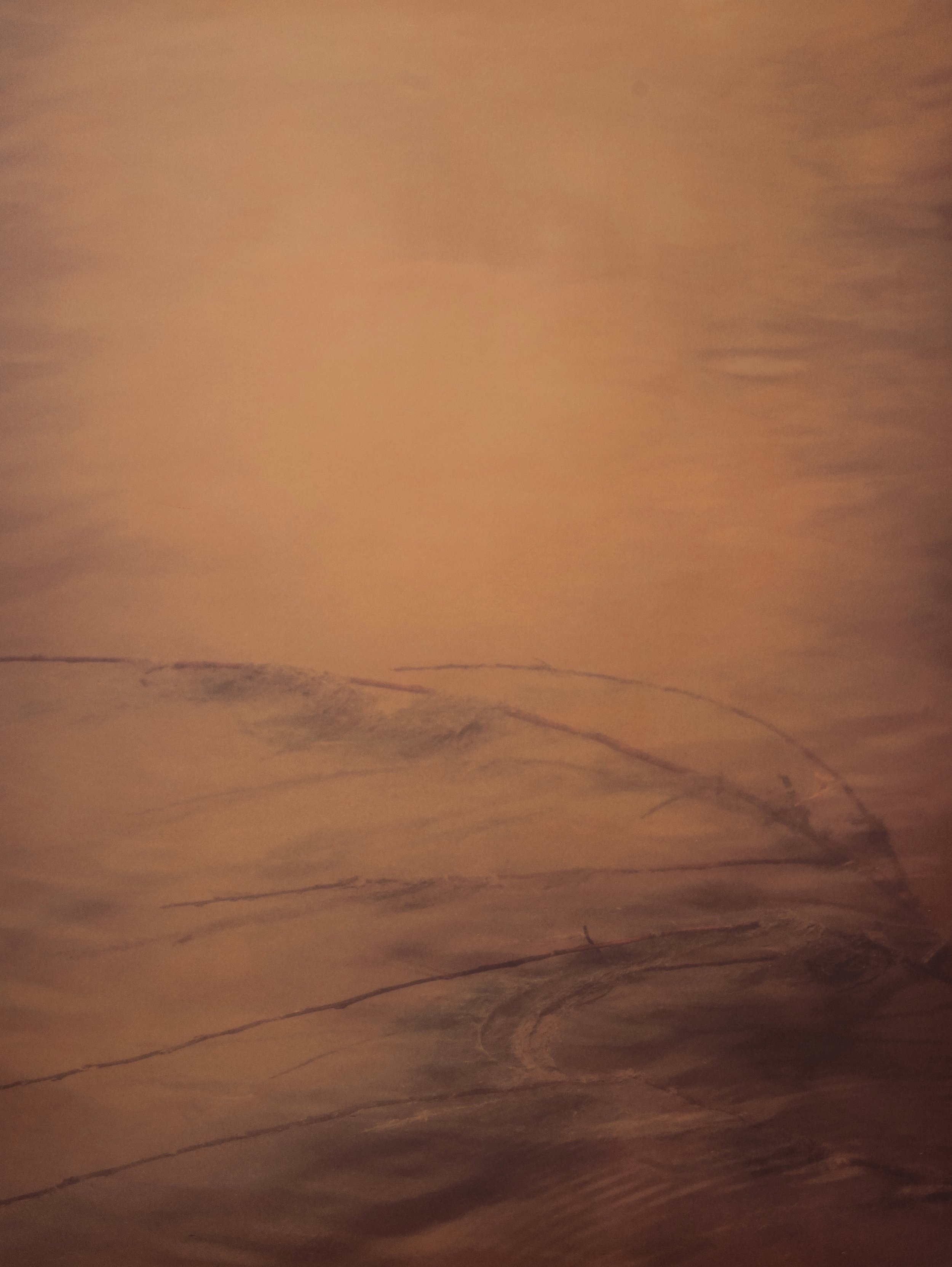 "Seepage: IX", 2024 - Digital print on textured paper, 42 x 54 in