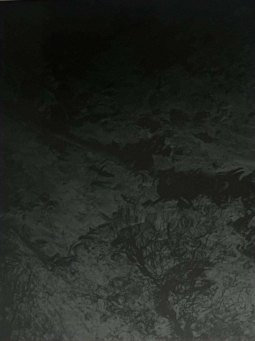 "Seepage: VI", 2025 - Digital print on textured paper, 42 x 54 in