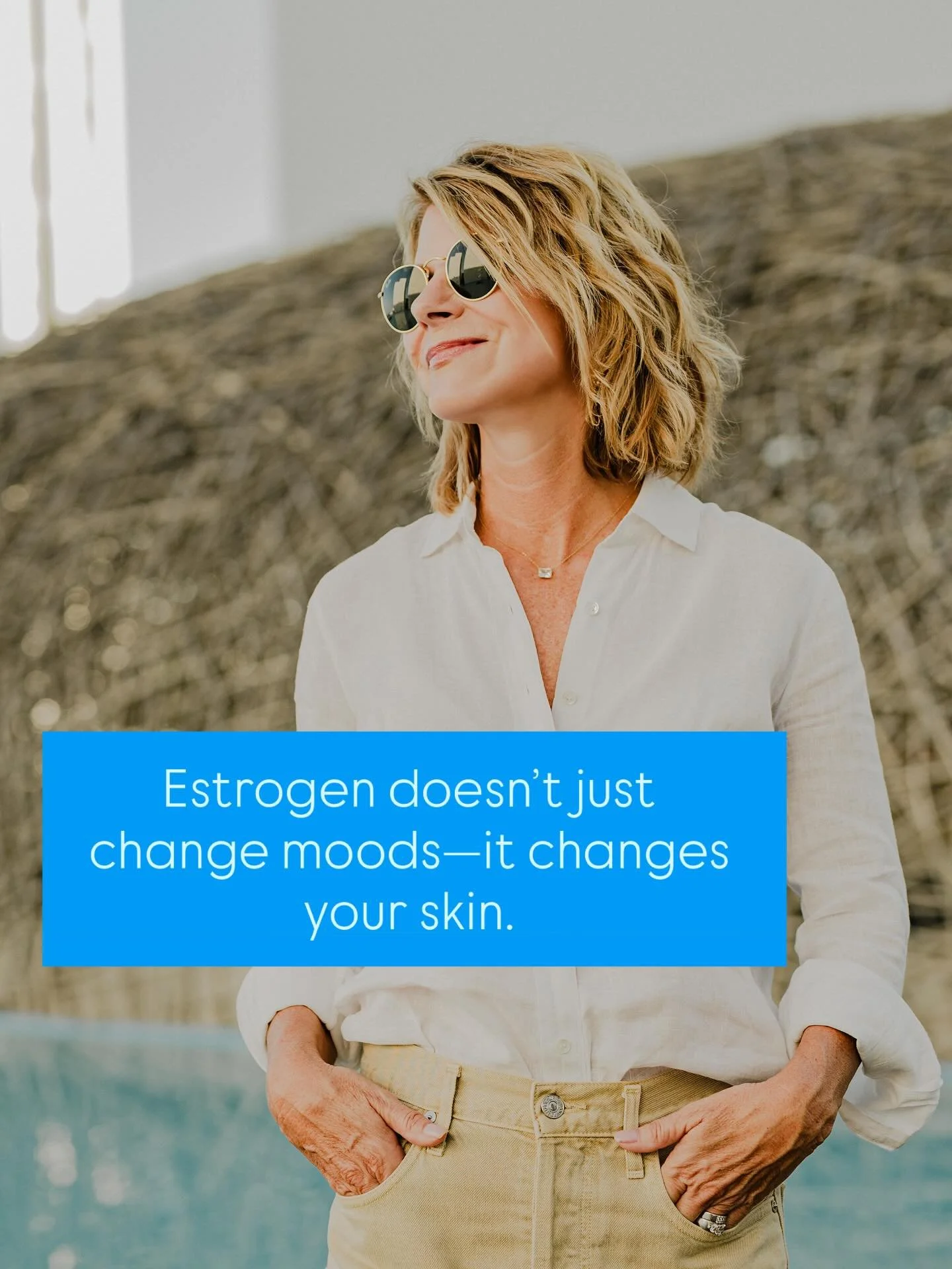 When estrogen drops, so does collagen, hydration, and elasticity.
The result? Skin that feels thinner, drier, and less resilient&mdash;almost overnight.

But it&rsquo;s not your fault. It&rsquo;s biology. 🧬

That&rsquo;s why I created Pause &amp; Ef