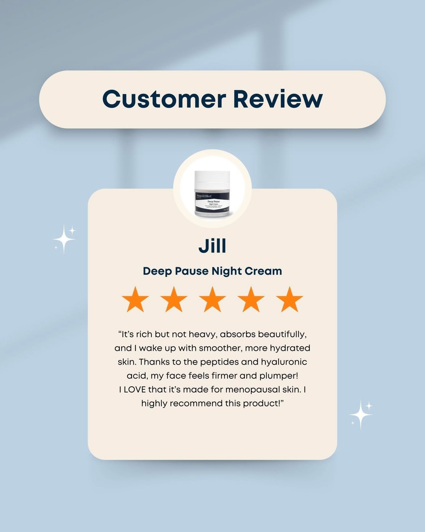 ⭐️ 5 stars for a reason ⭐️ Smoother, hydrated, visibly refreshed by morning&mdash;this is what real overnight repair looks like.