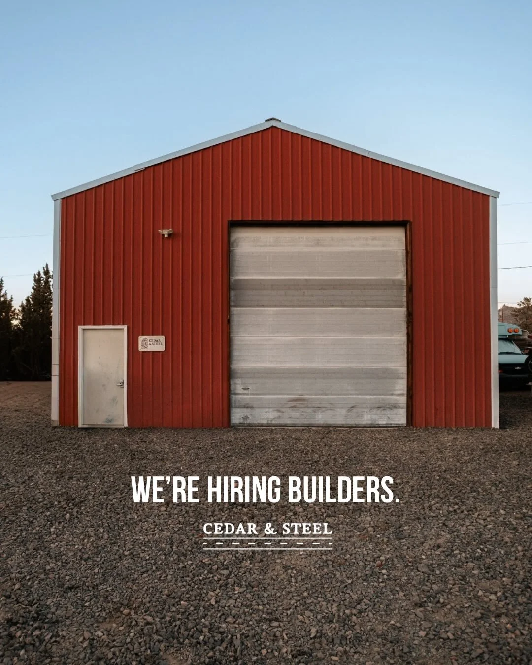 We&rsquo;re hiring builders.
DM us if you&rsquo;re interested!

#CedarAndSteel #HiringPNW #BendOregon #VanBuilds