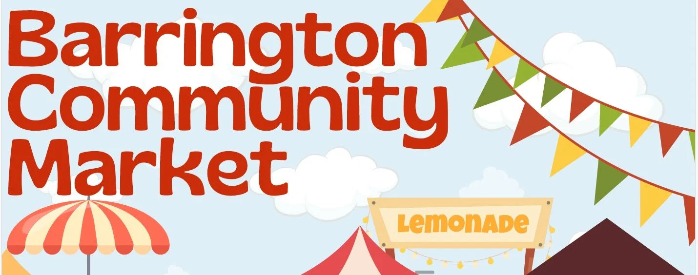 Pop up at Barrington Community Market!
