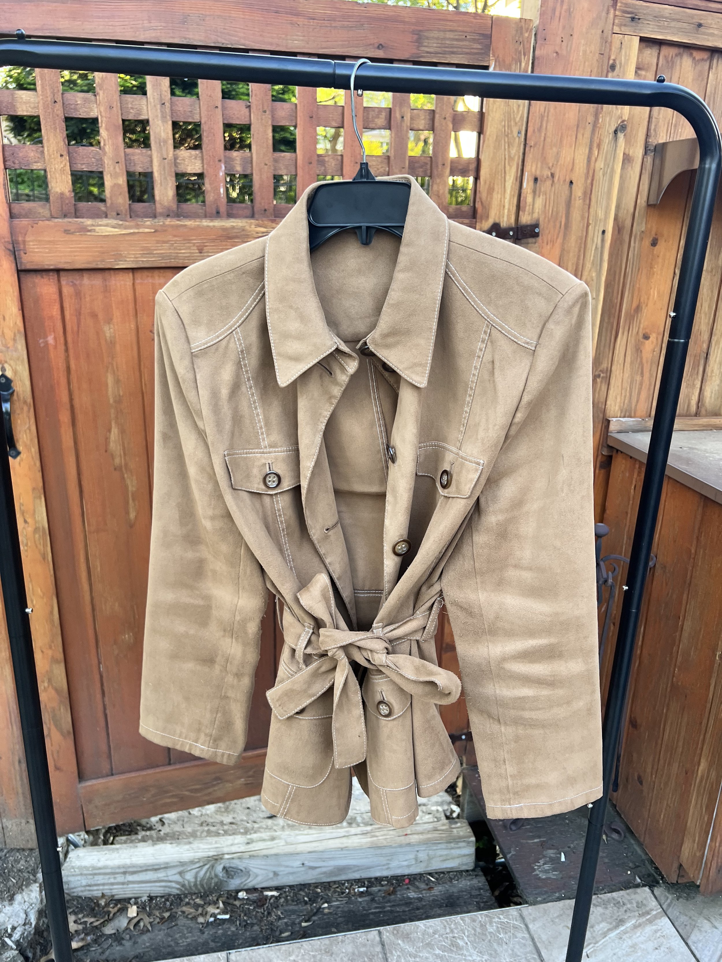 Womens Faux Leather Jacket - $20