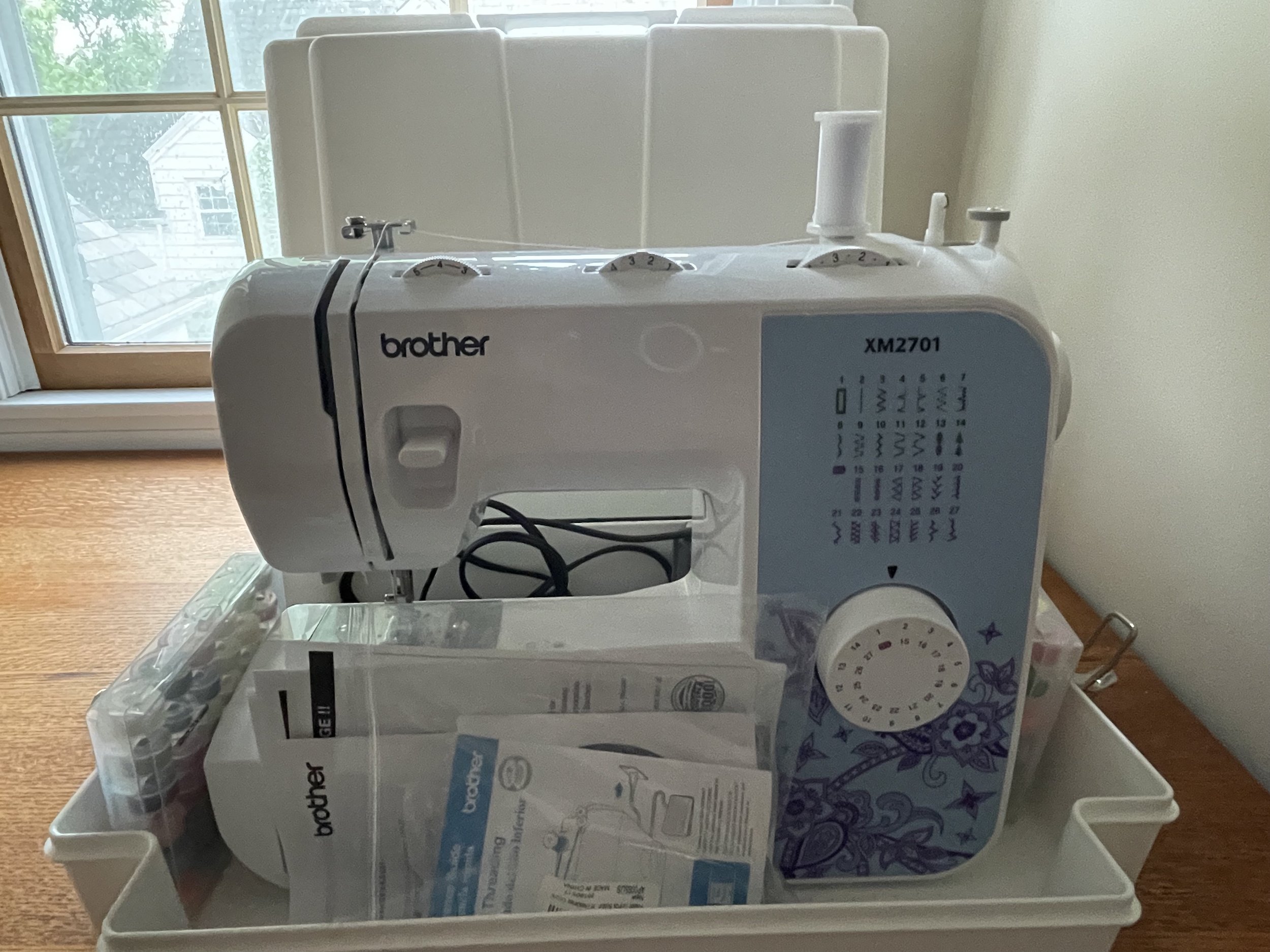 New Brother XM2701 27-Stitch Sewing Machine - $65