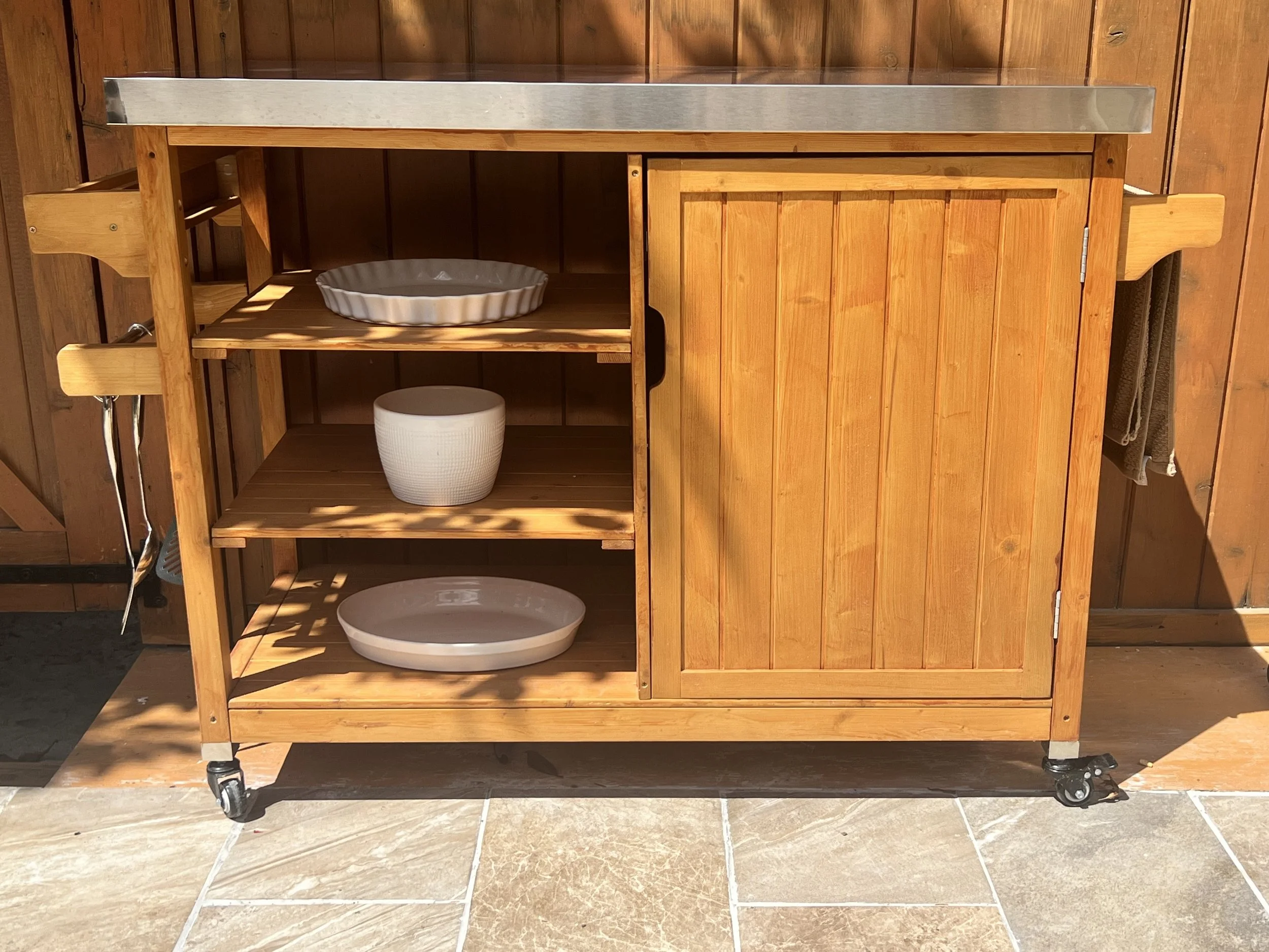 Amazon Grill Cart. Used for house staging only, brand new. Purchased for $160 - asking $75 OBO