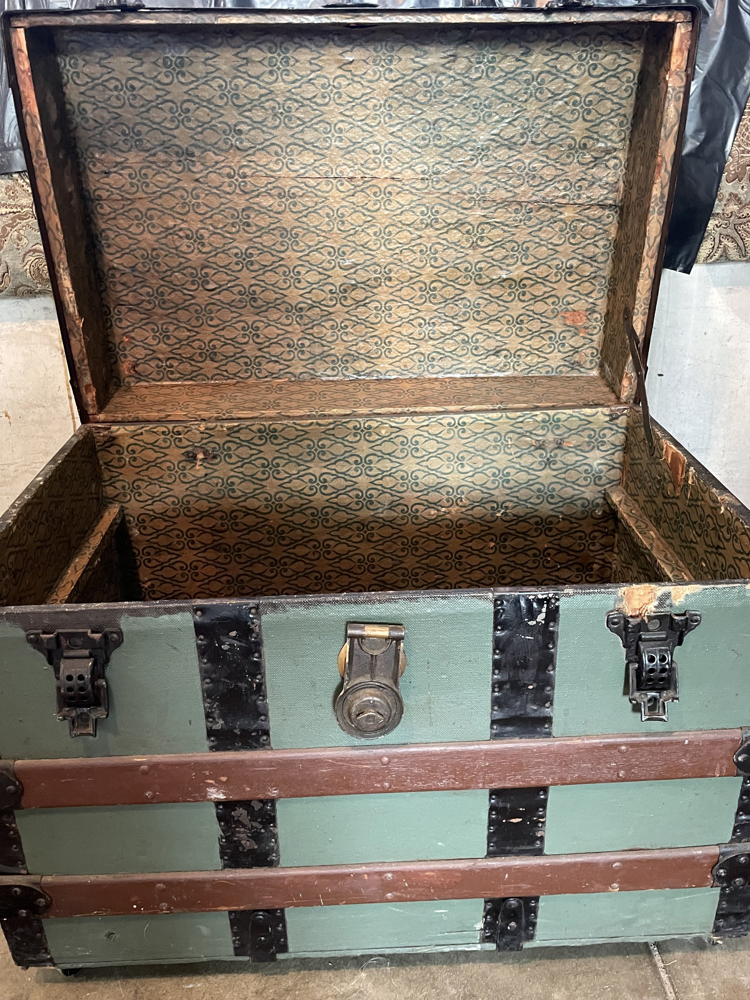 Antique Steamer Trunk - $100