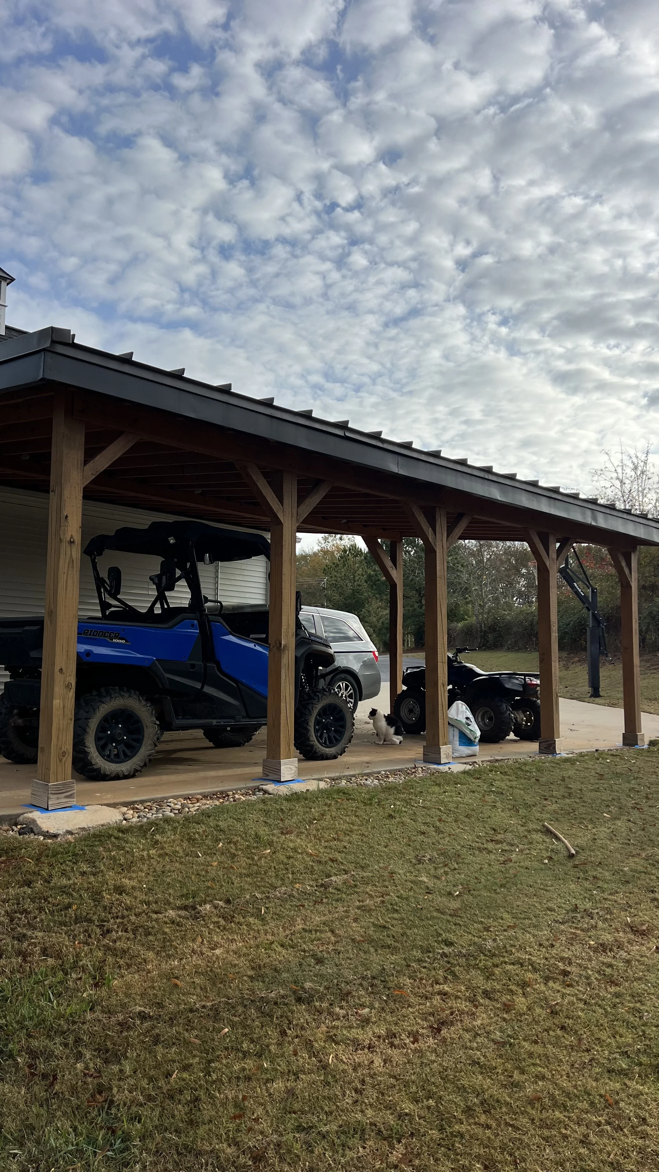 Before fence installation and staining project in Campobello, SC