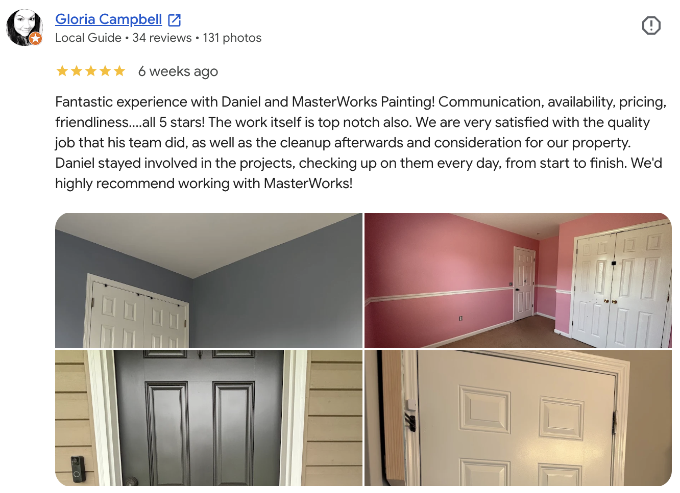 Whole-home interior painting project in Taylors, SC by Masterworks Painting Pros.