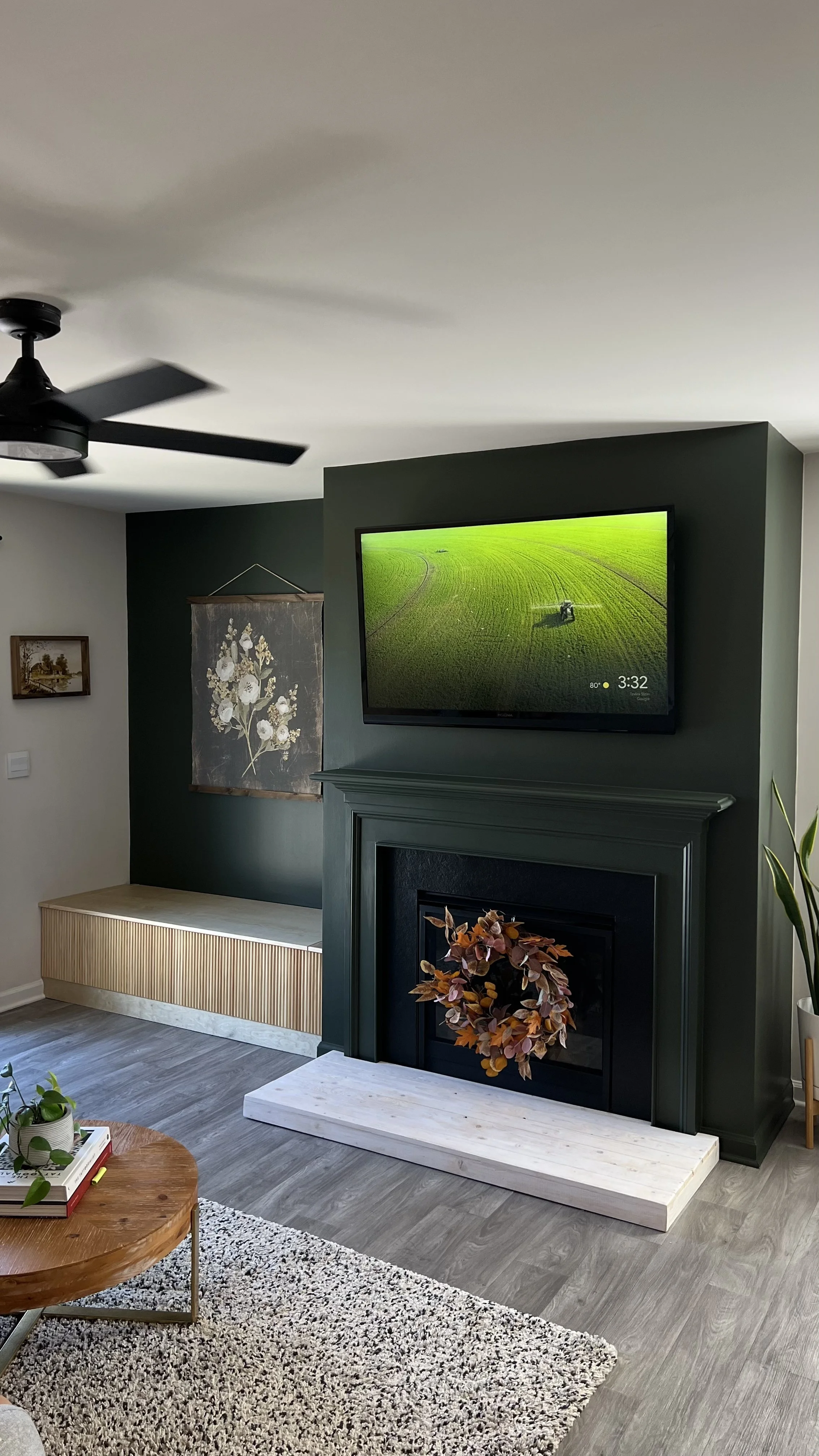 Home renovation project with custom carpentry and interior repaint in Greenville, SC
