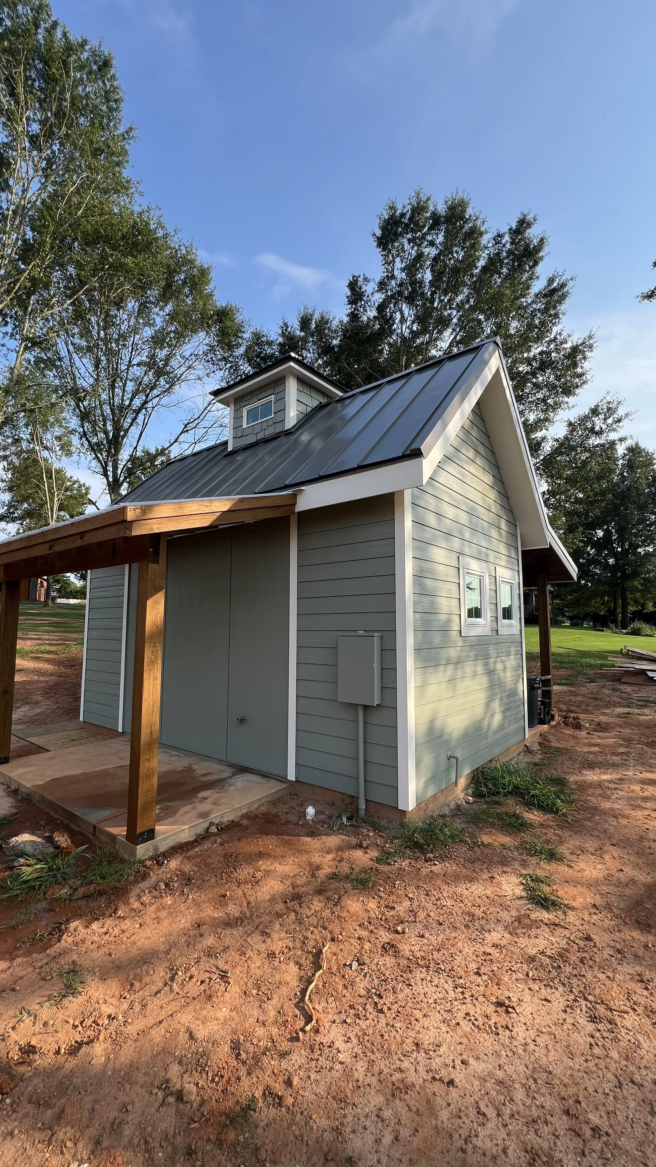 Sauna exterior painting project in Campobello, SC
