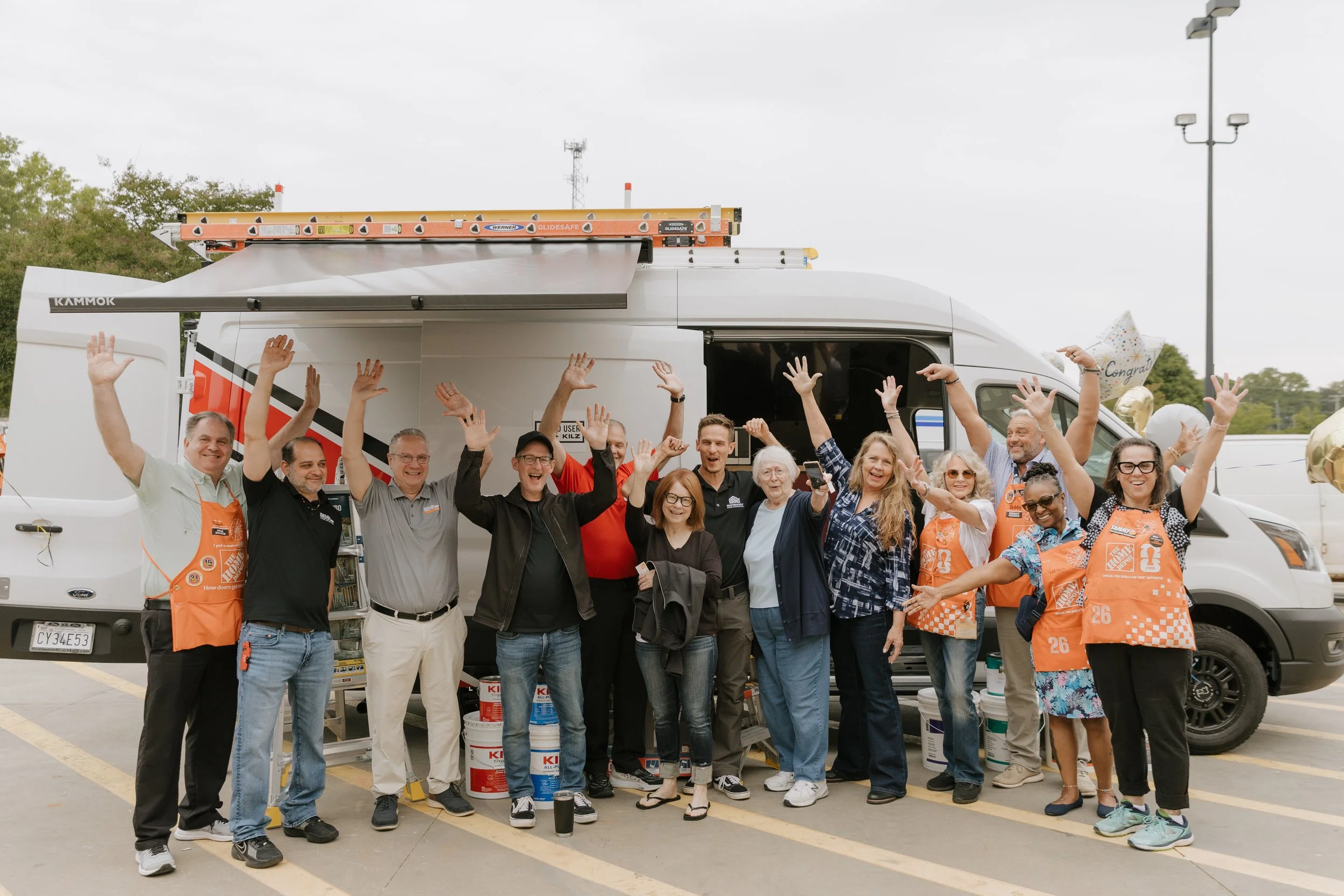 Announcement of the 2025 Pro Van Winner at The Home Depot in SC