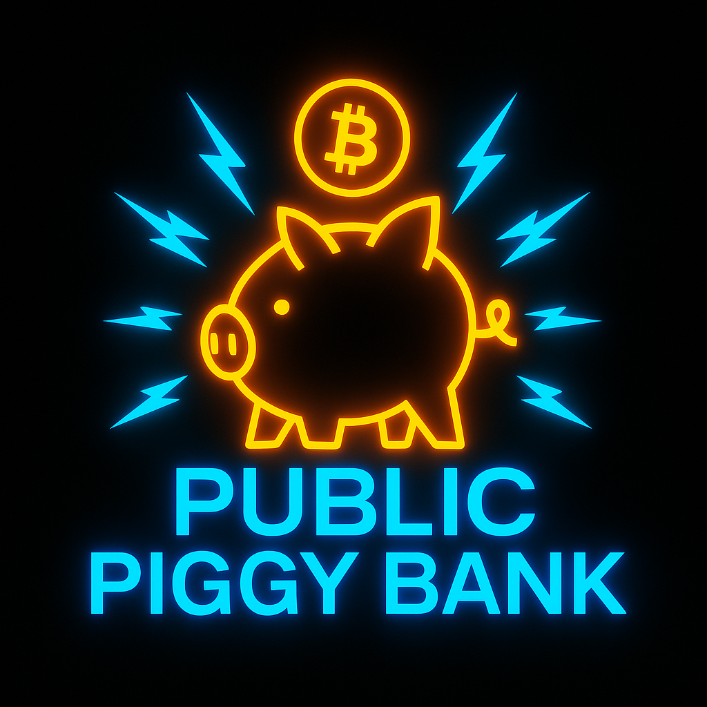 Public Piggy Bank - Bitcoin Educational Treasury Company No Scams. No Hype. Just Education for everyone