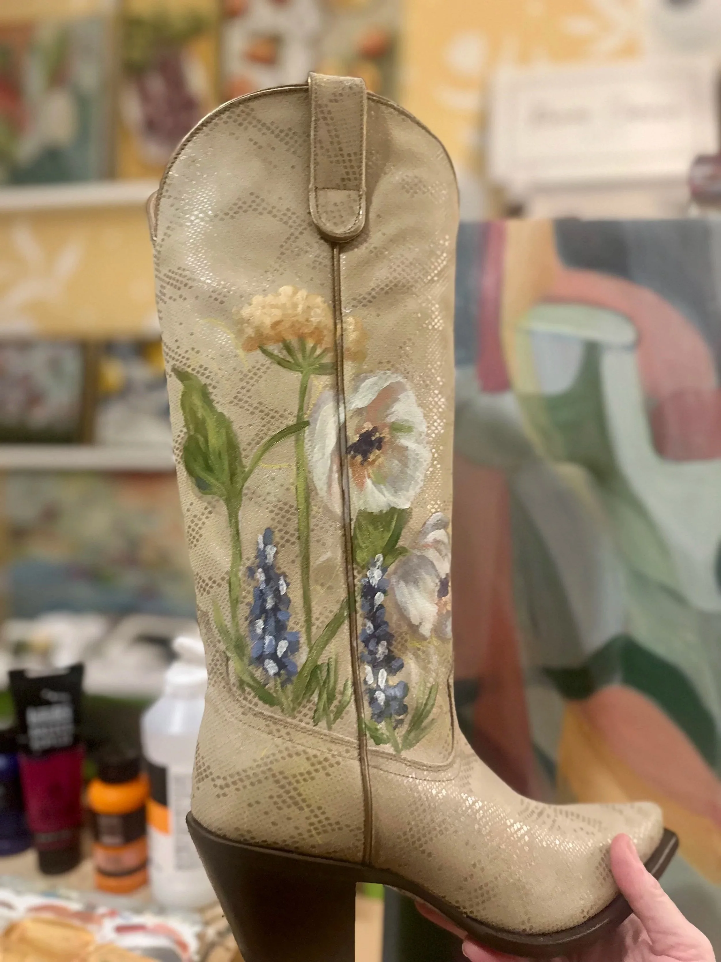 Custom Painted Cowboy Boots