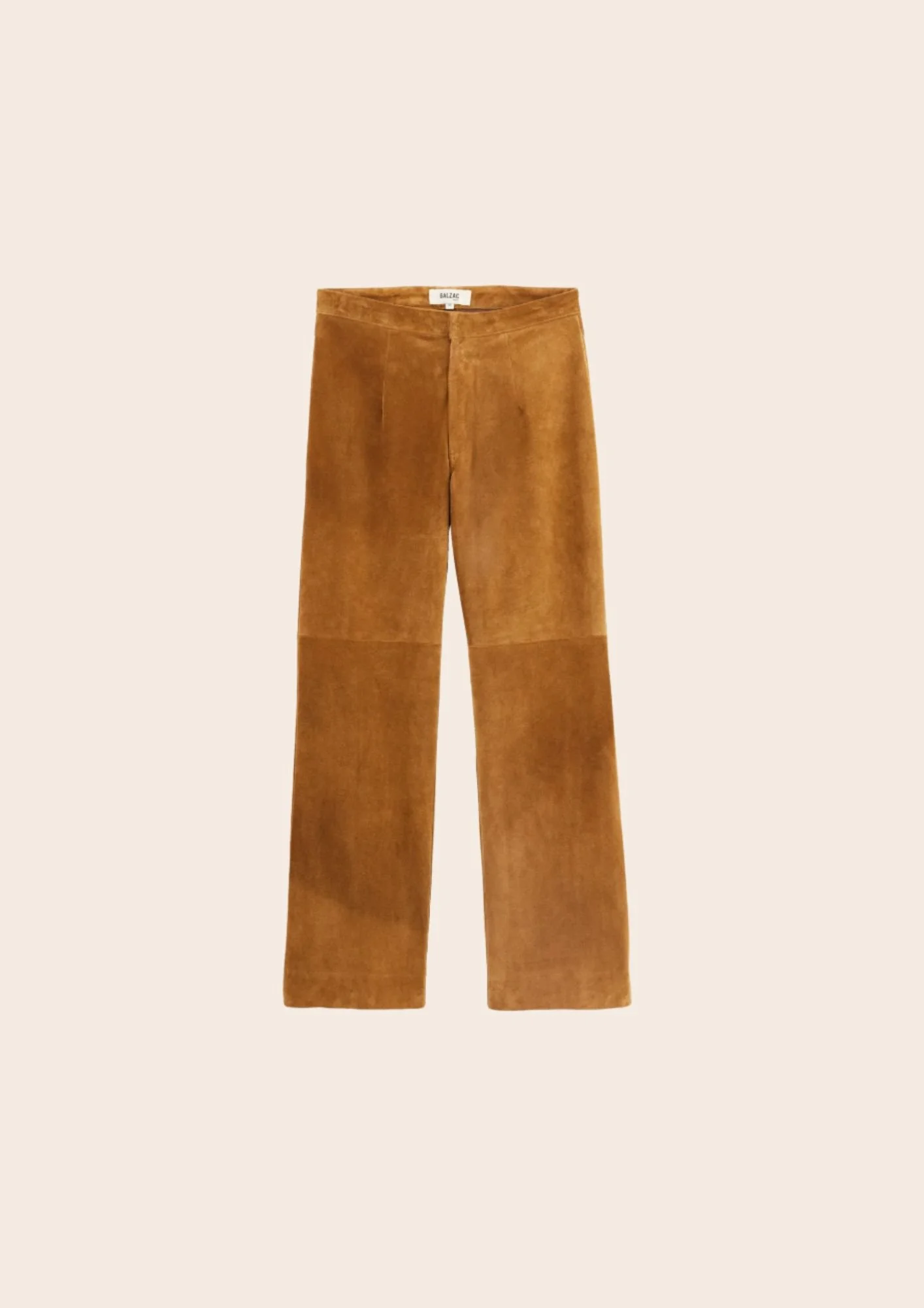 Un superbe pantalon en cuir camel **