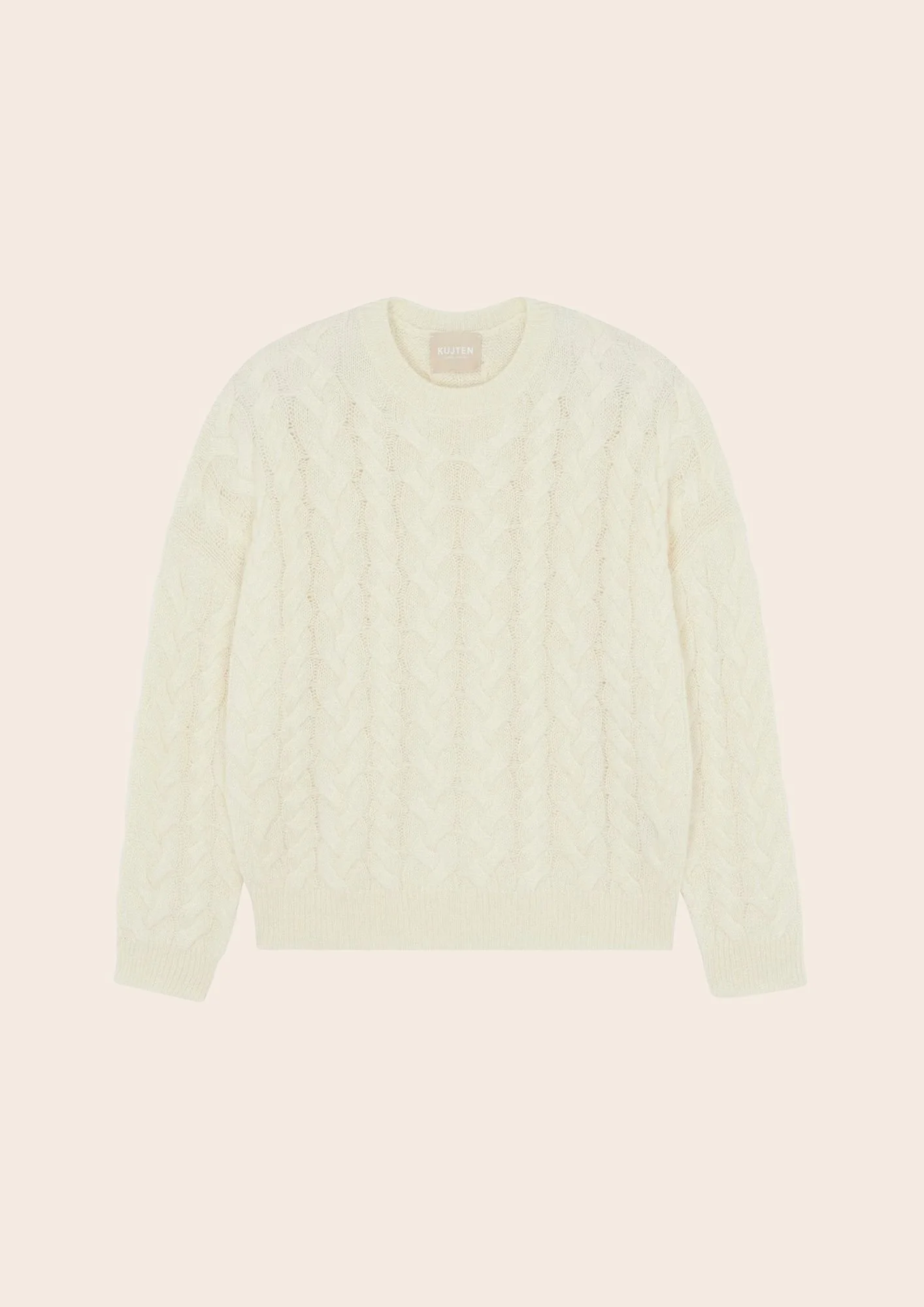 Une jolie maille en cachemire 4 fils coloris écru **