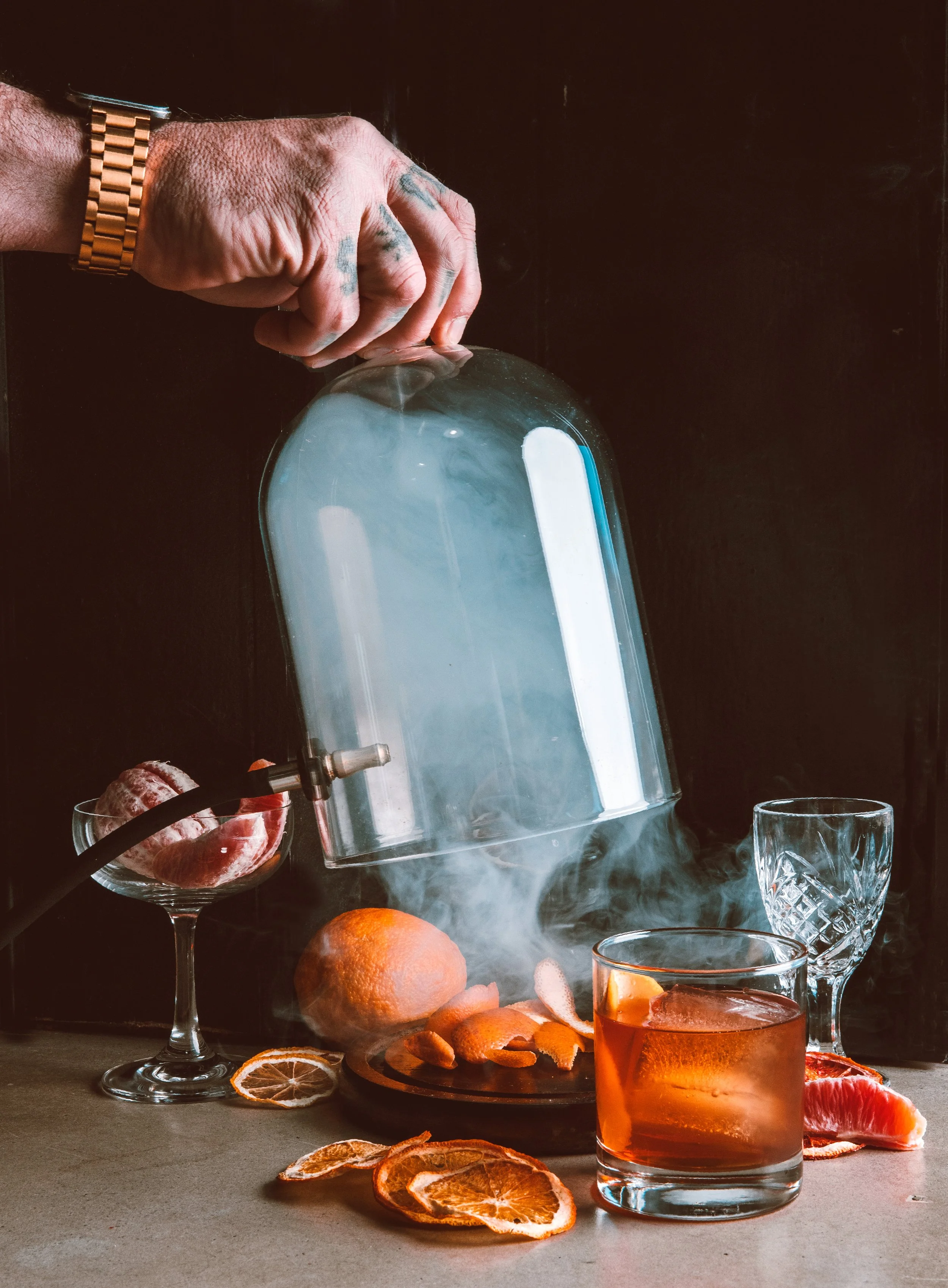 Gate 11 Spirits Social Media Campaign:  "Where Mixology Meets Magic" shoot still