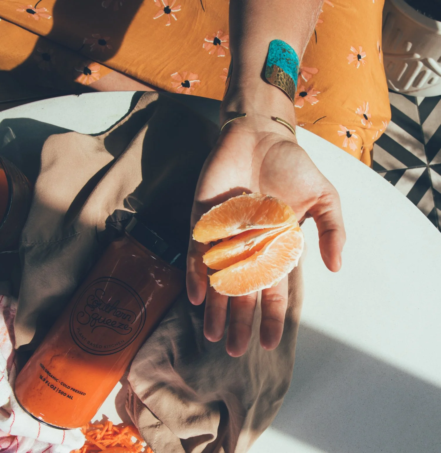 Social Media + Print Ad Campaign for Southern Squeeze