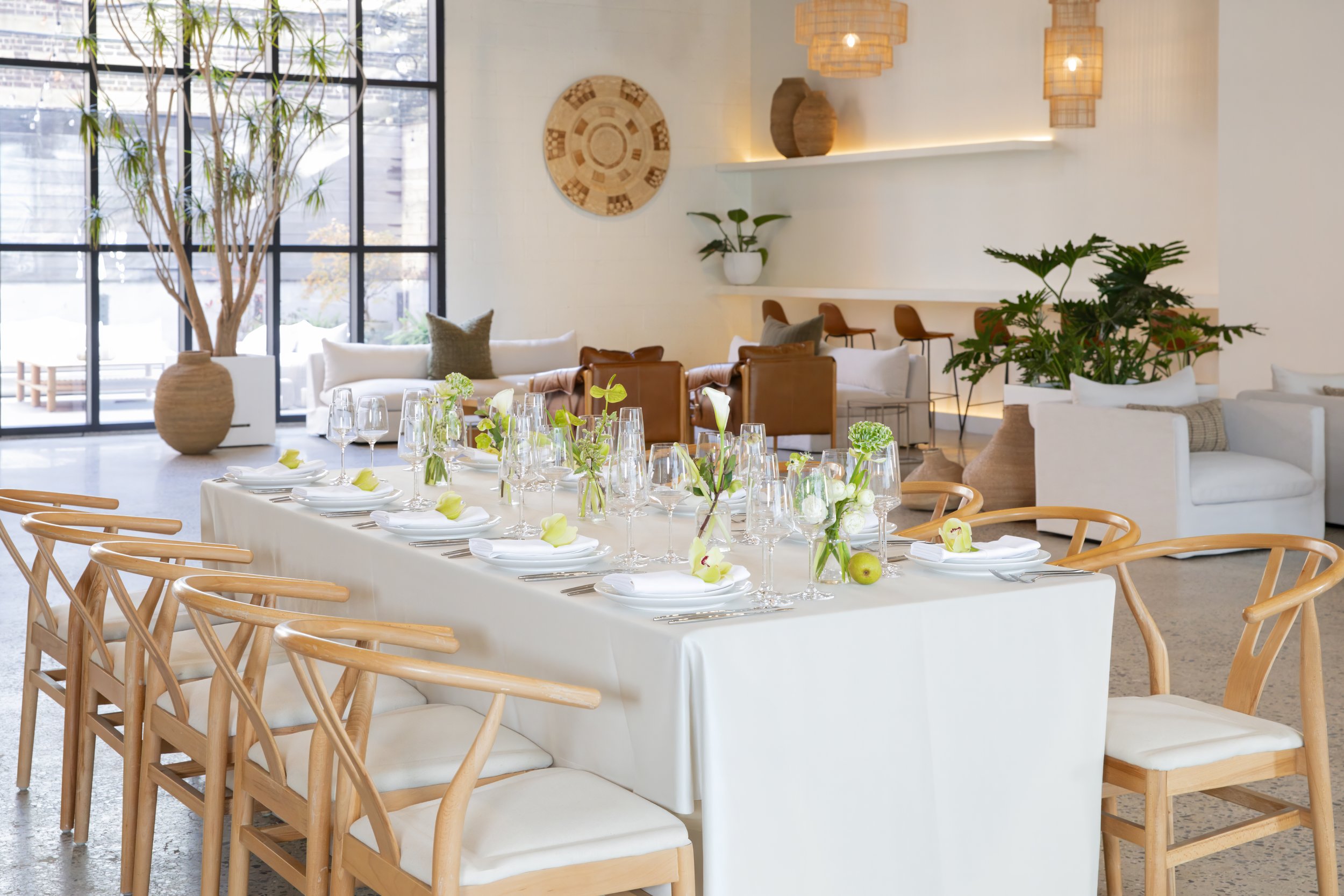 In this shoot, my team worked with Shell's Loft's creative crew to construct and style different sets to show their audience how to transform their production space into a dreamy event. We utilized Shell's Loft's in house prop house as well as partne