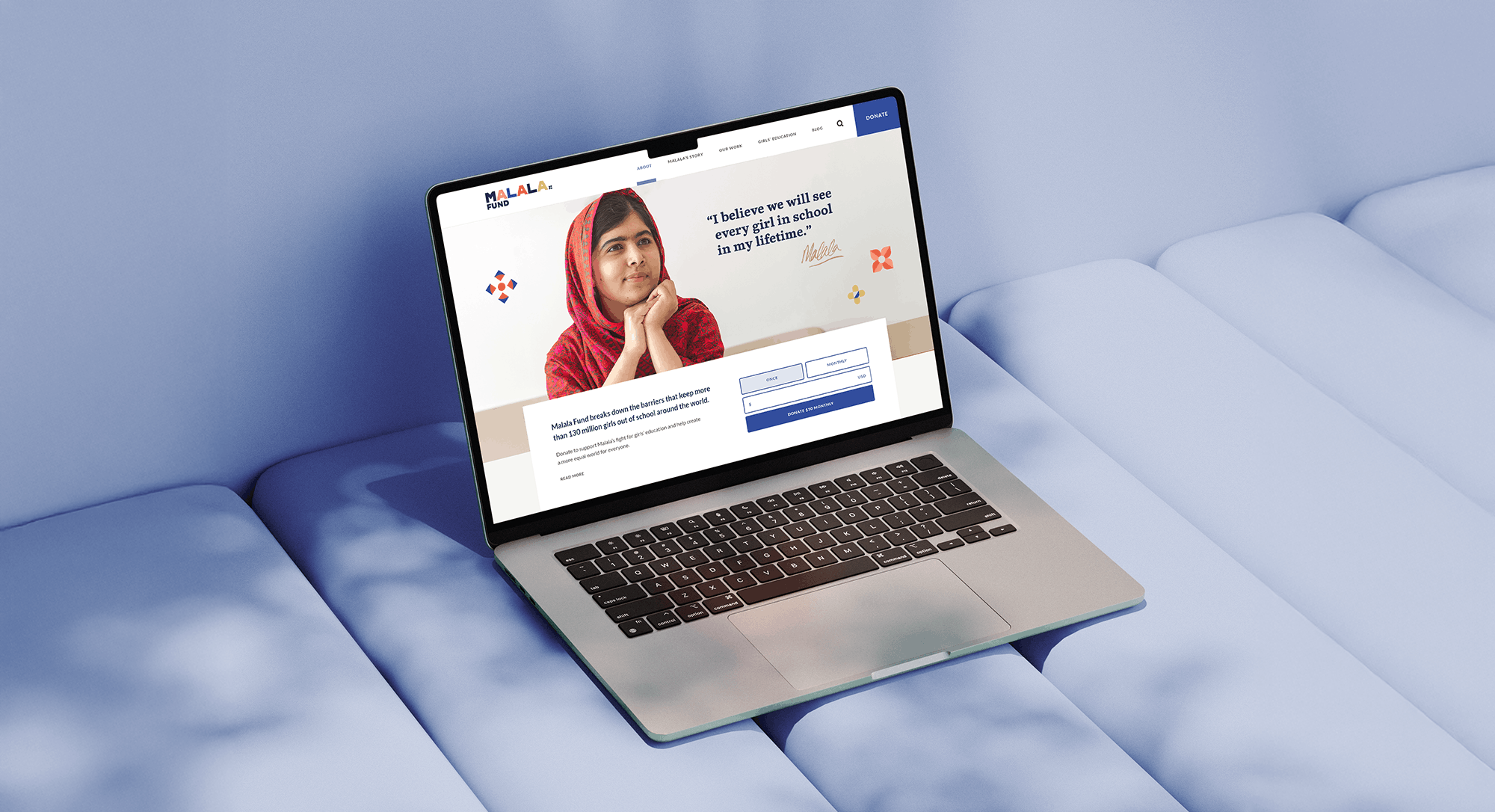 Malala Fund Web Design