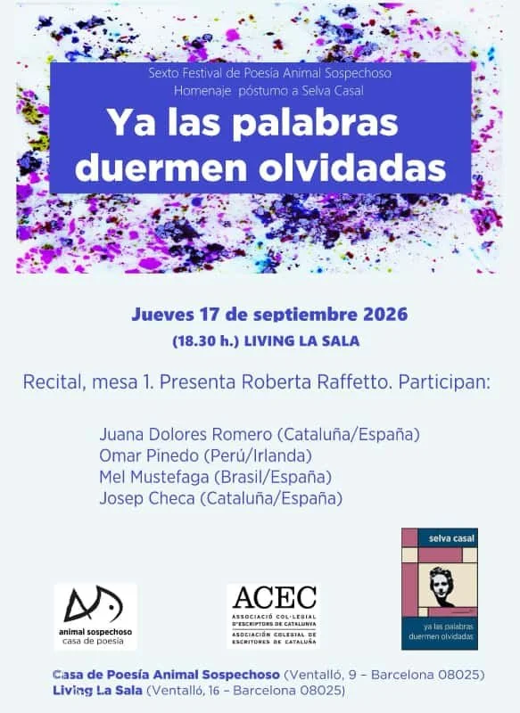Recital: Juana Dolores Romero,  Omar Pinedo, Mel Mustefaga, Josep Checa