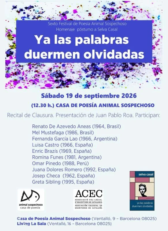 Recital de Clausura I Festival de Poesía Animal Sospechoso