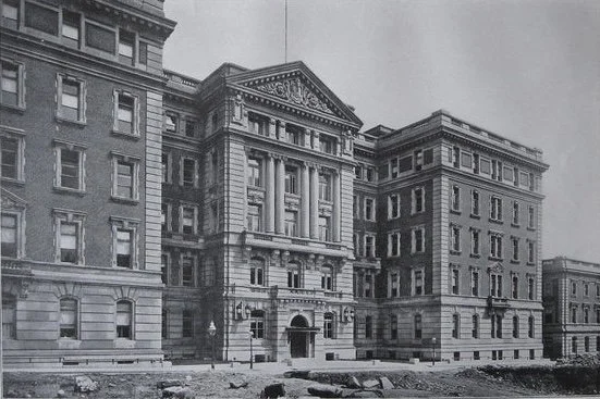 Historic Mount Sinai Hospital New York exterior early 20th century