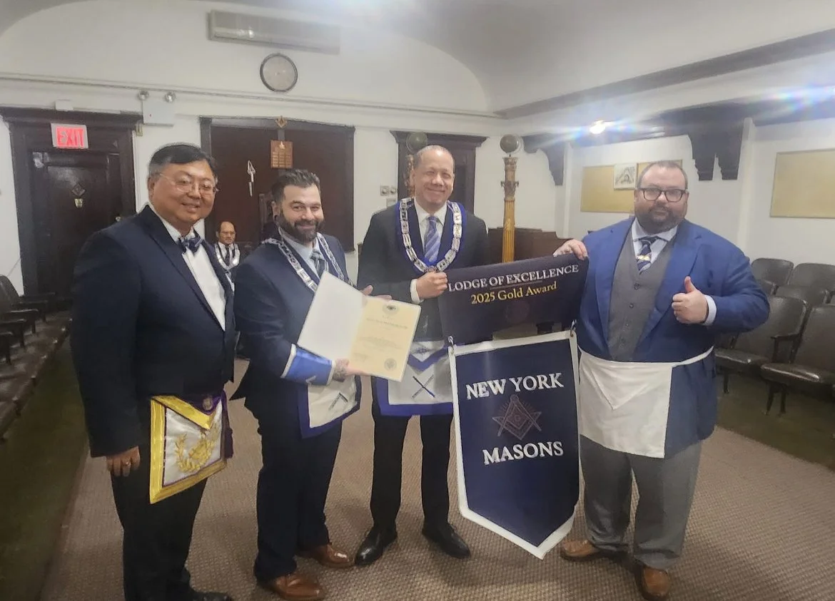 Advance Lodge in Astoria, wins the 2025 Lodge of Excellence Award