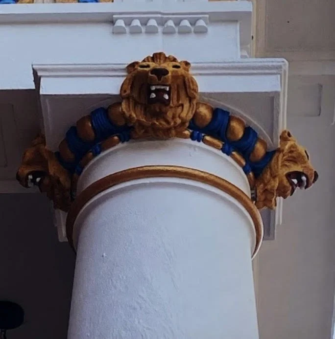 The Lions Above the Columns