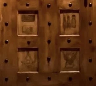 Bottom left panel of the Advance masonic temple doors.jpg